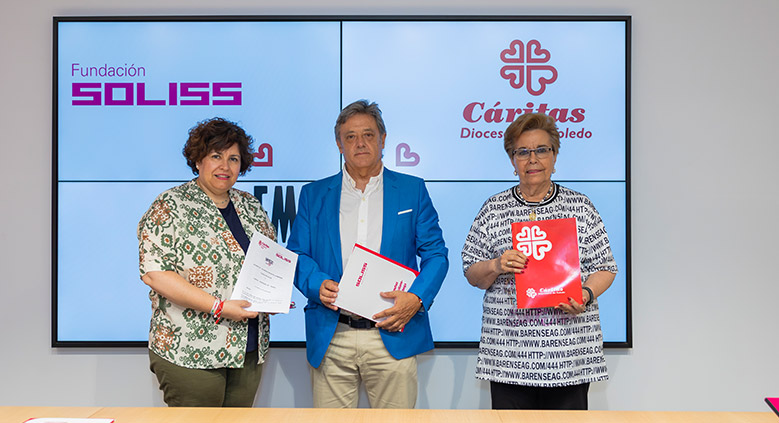 La Fundación Soliss formaliza su compromiso con el programa de empresas con corazón de Cáritas Diocesana de Toledo.