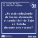 ¿Se está reduciendo de forma alarmante el caudal del río Tajo en Toledo durante este verano?